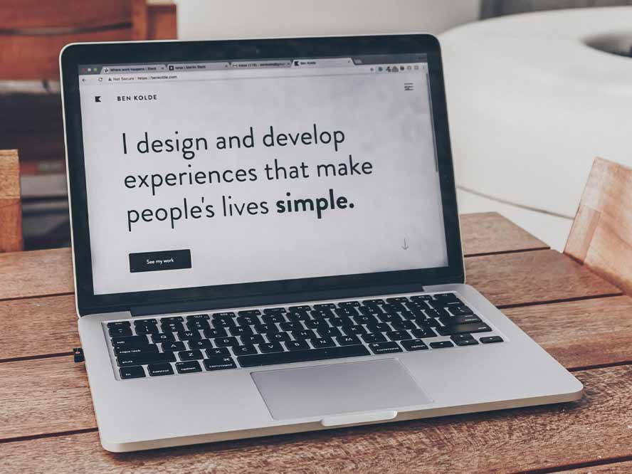one page website